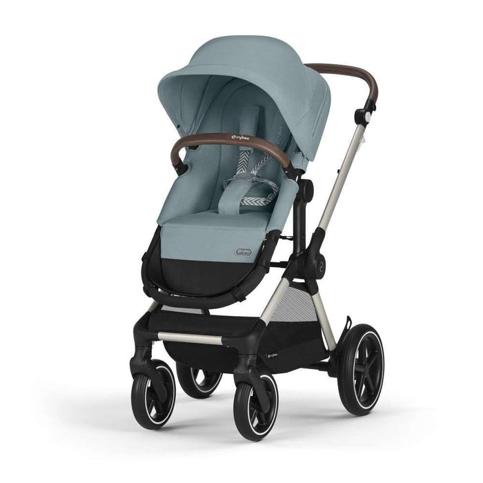 Carrinho Cybex Eos Lux 2 em 1 TPE Stormy Blue - Chassis Taupe