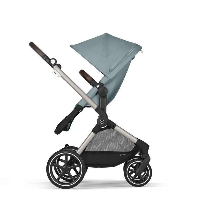 Carrinho Cybex Eos Lux 2 em 1 TPE Stormy Blue - Chassis Taupe