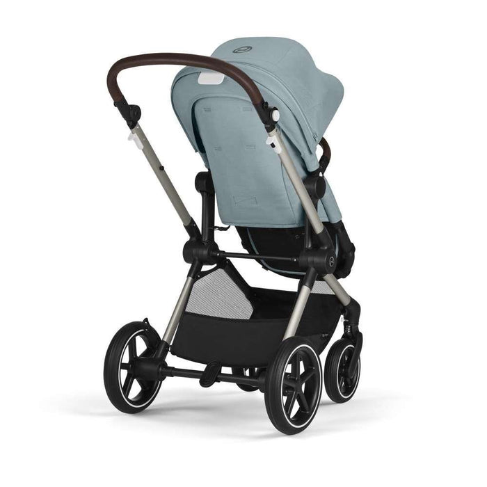 Carrinho Cybex Eos Lux 2 em 1 TPE Stormy Blue - Chassis Taupe