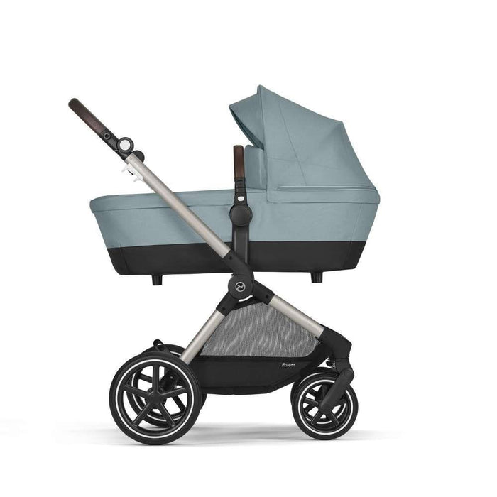 Carrinho Cybex Eos Lux 2 em 1 TPE Stormy Blue - Chassis Taupe