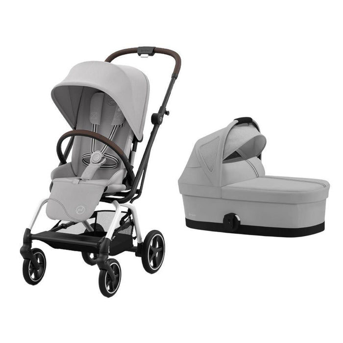 Pack Cybex Eezy S Twist+2 SLV Fog Gray + Carrycot S Eezy S Twist Fog Gray
