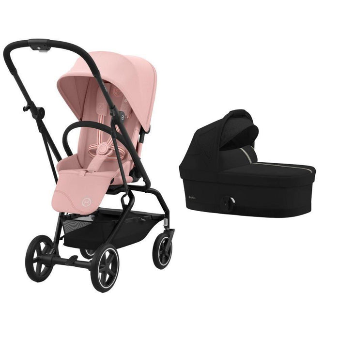Pack Cybex Eezy S Twist+2 BLK Candy Pink + Carrycot S Eezy S Twist Moon Black