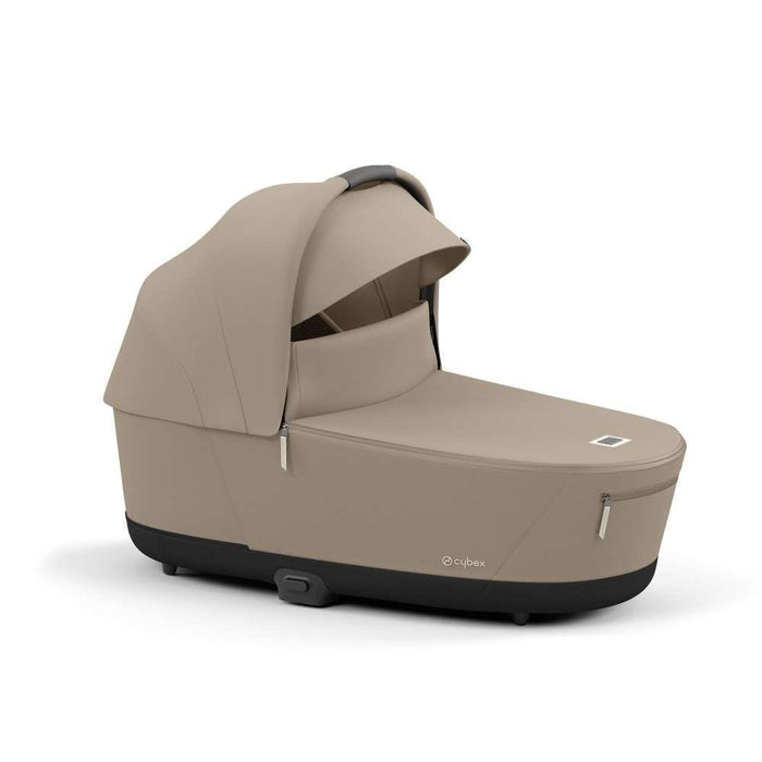 Pack Cybex Platinum e-Priam com Chassis e Assento Chrome Brown + Pack de Tecidos + Alcofa Priam + Cloud T Plus Cozy Beige
