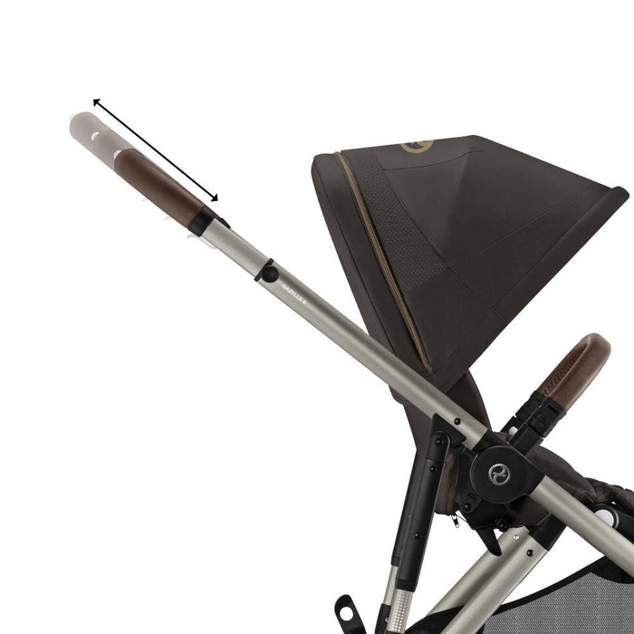 Carrinho Cybex Gazelle S TPE Chocolate Brown - Chassis Taupe