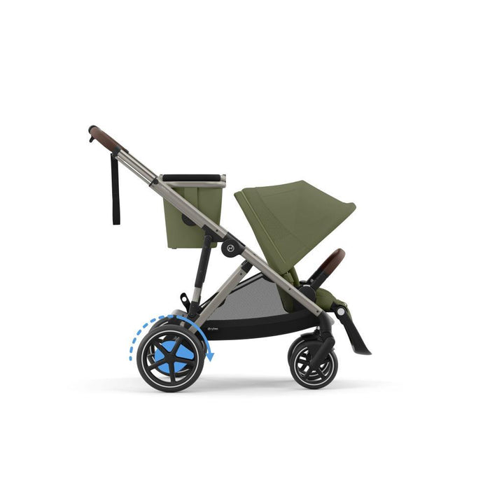 Carrinho Cybex e-Gazelle S TPE Moss Green - Chassis Taupe