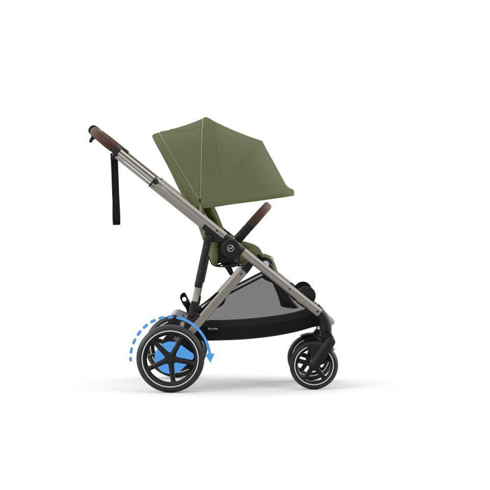 Carrinho Cybex e-Gazelle S TPE Moss Green - Chassis Taupe