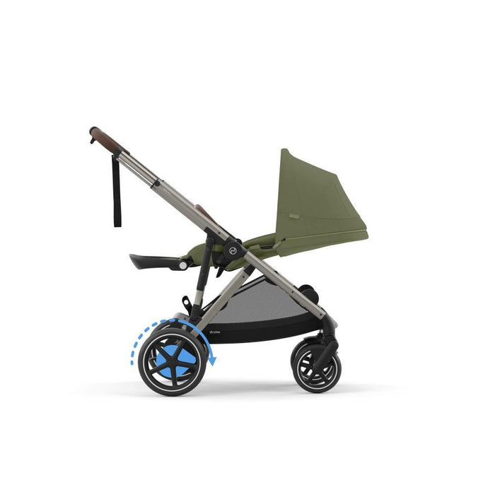 Carrinho Cybex e-Gazelle S TPE Moss Green - Chassis Taupe