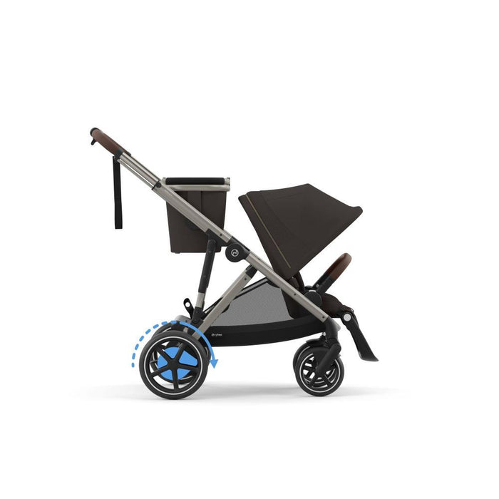 Carrinho Cybex e-Gazelle S TPE Chocolate Brown - Chassis Taupe