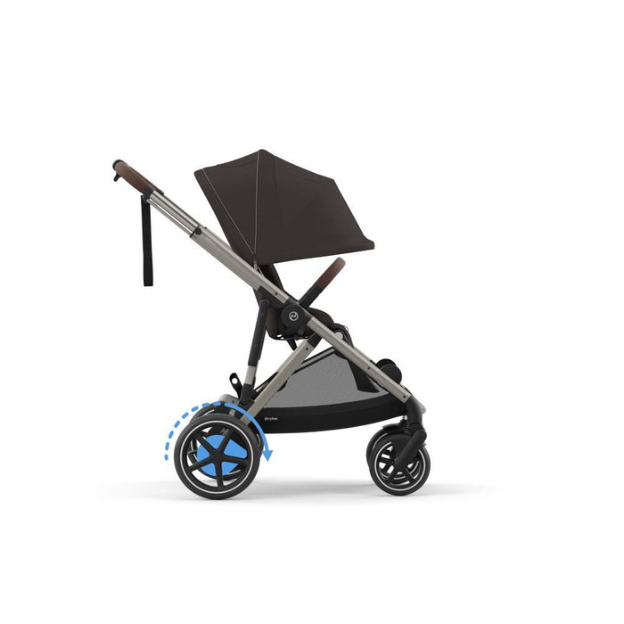 Carrinho Cybex e-Gazelle S TPE Chocolate Brown - Chassis Taupe