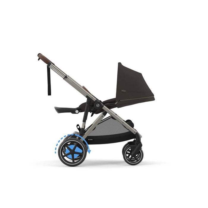 Carrinho Cybex e-Gazelle S TPE Chocolate Brown - Chassis Taupe