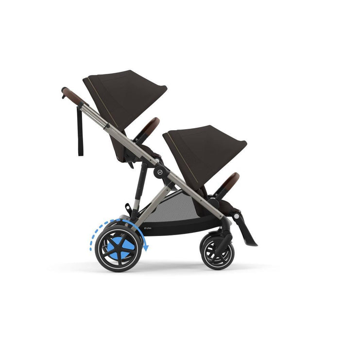 Carrinho Cybex e-Gazelle S TPE Chocolate Brown - Chassis Taupe