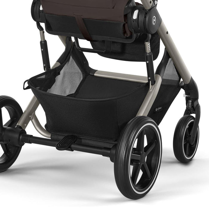 Carrinho Cybex Balios S Lux TPE Chocolate Brown - Chassis Taupe