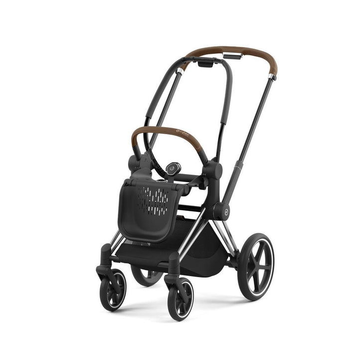 Carrinho Cybex Platinum Priam Chrome Brown + Pack de Tecidos Cozy Beige
