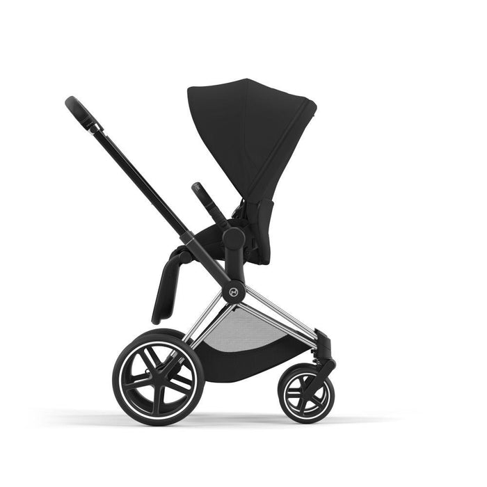 Carrinho Cybex Platinum Priam Chrome Black + Pack de Tecidos Sepia Black