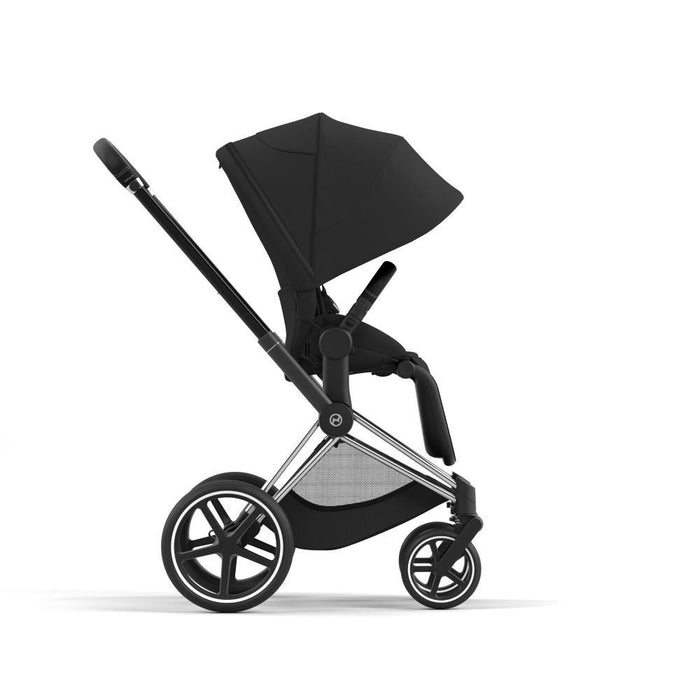 Carrinho Cybex Platinum Priam Chrome Black + Pack de Tecidos Sepia Black