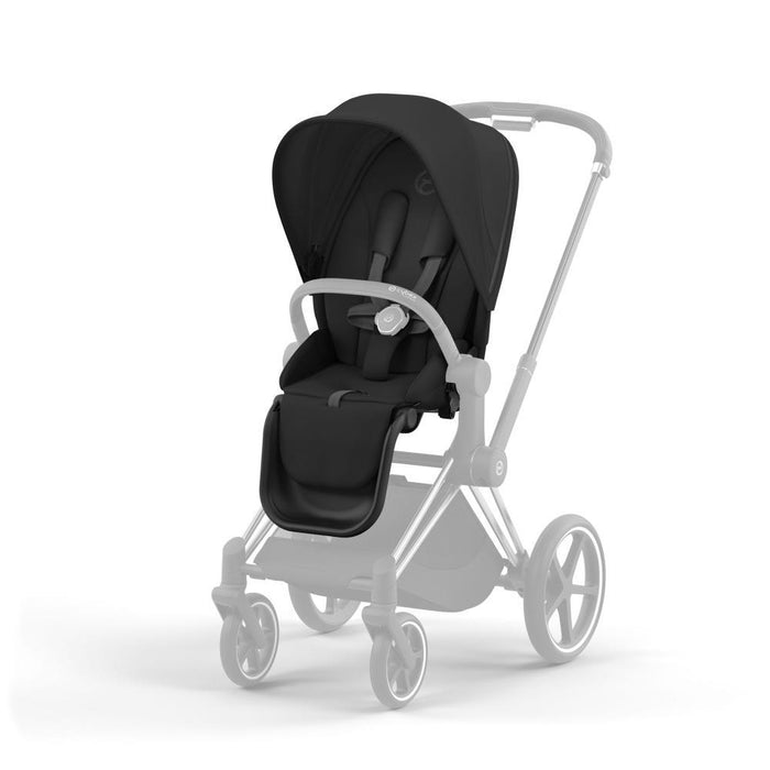 Carrinho Cybex Platinum Priam Chrome Black + Pack de Tecidos Sepia Black