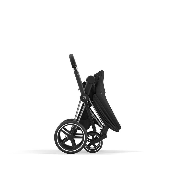 Carrinho Cybex Platinum Priam Chrome Black + Pack de Tecidos Sepia Black