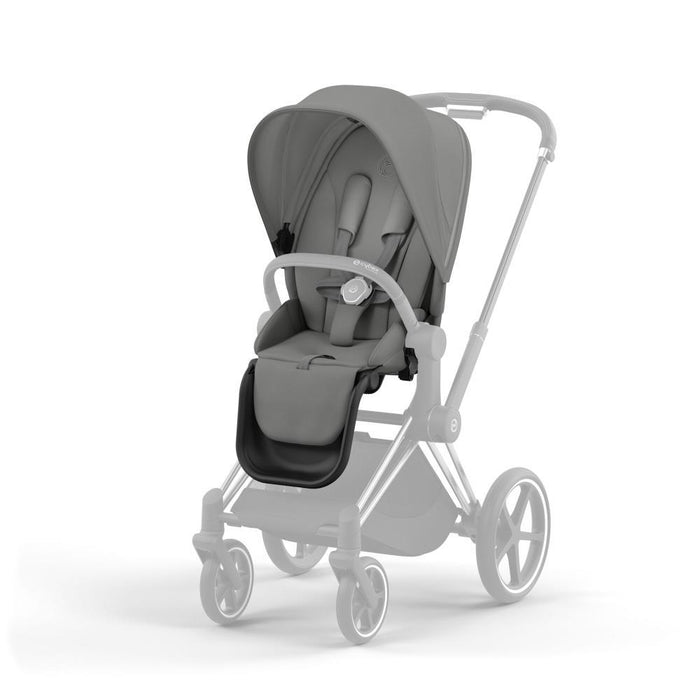 Carrinho Cybex Platinum Priam Chrome Black + Pack de Tecidos Mirage Grey