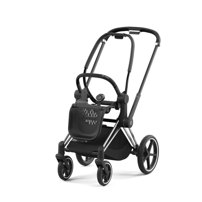 Carrinho Cybex Platinum Priam Chrome Black + Pack de Tecidos Mirage Grey