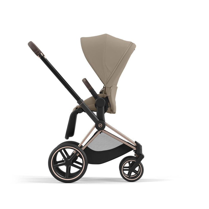 Carrinho Cybex Platinum Priam Rosegold + Pack de Tecidos Cozy Beige