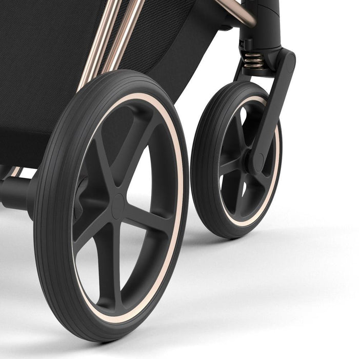 Carrinho Cybex Platinum Priam Rosegold + Pack de Tecidos Cozy Beige
