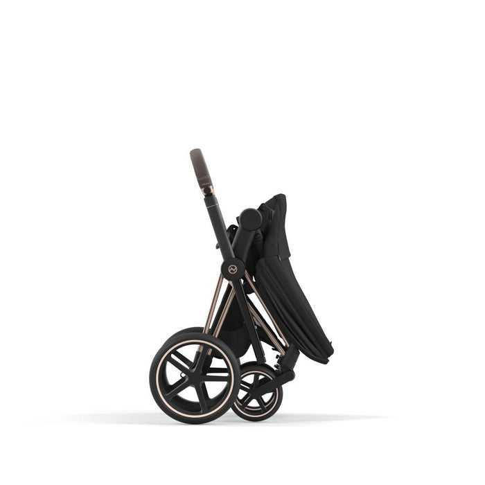 Carrinho Cybex Platinum Priam Rosegold + Pack de Tecidos Sepia Black