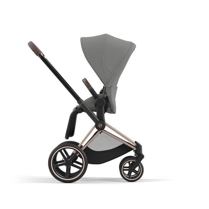 Carrinho Cybex Platinum Priam Rosegold + Pack de Tecidos Mirage Grey