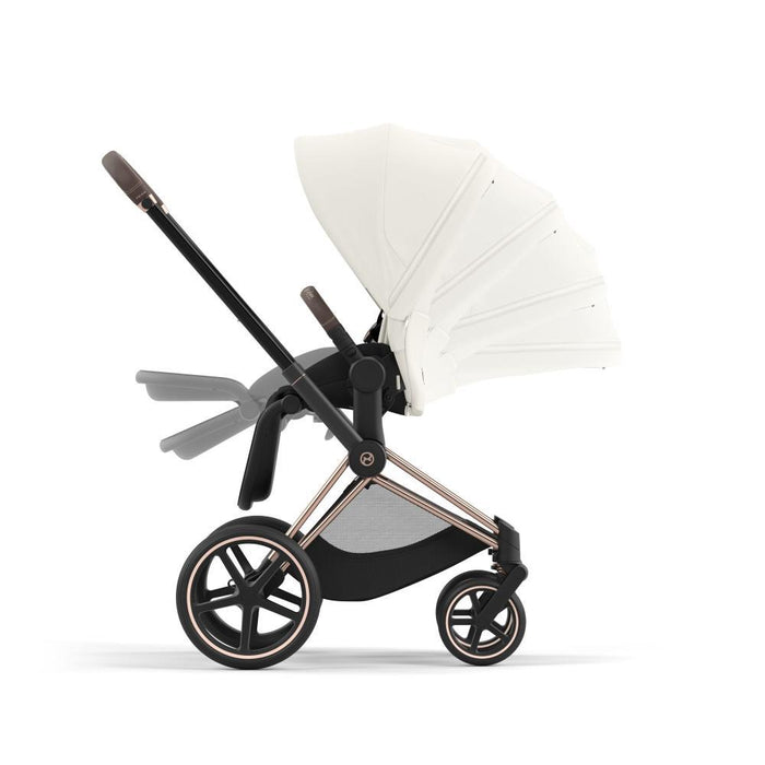 Carrinho Cybex Platinum Priam Rosegold + Pack de Tecidos Off White