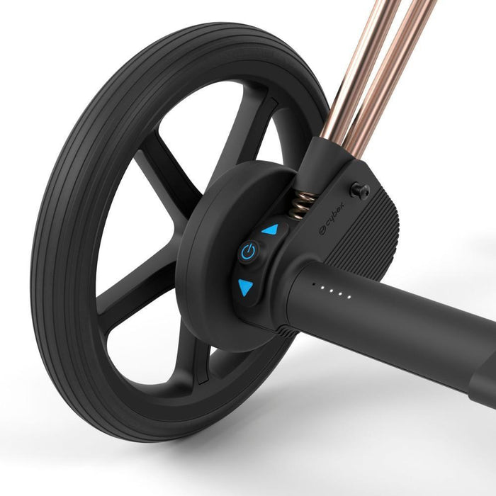 Carrinho Cybex Platinum e-Priam Rosegold + Pack Tecidos Sepia Black