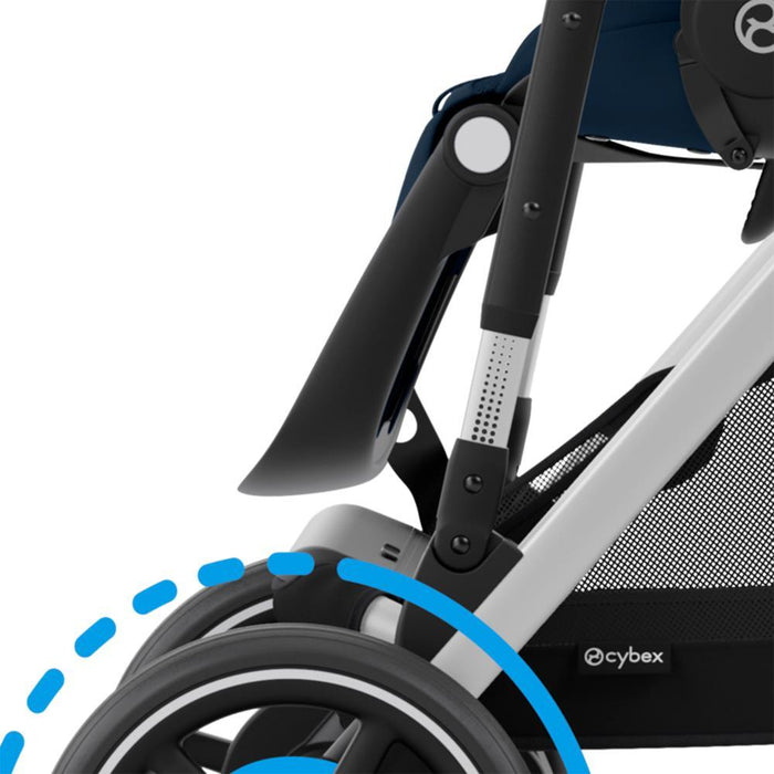 Pack Cybex  e-Gazelle S SLV + OFERTA: Alcofa Gazelle S Ocean Blue