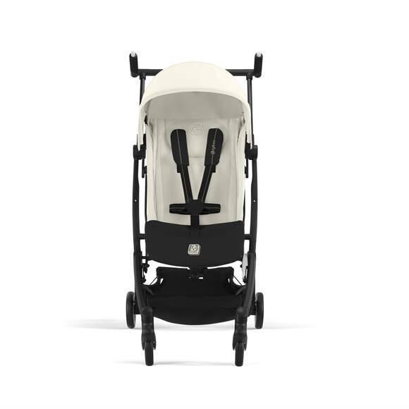Carrinho Cybex Libelle BLK Canvas White - Chassis Preto