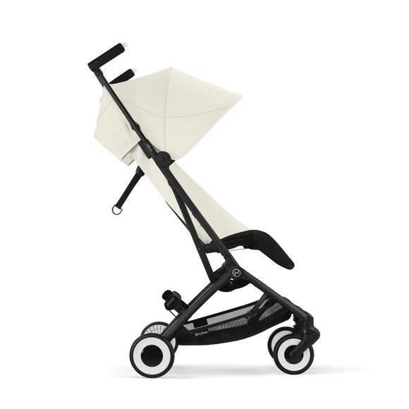 Carrinho Cybex Libelle BLK Canvas White - Chassis Preto