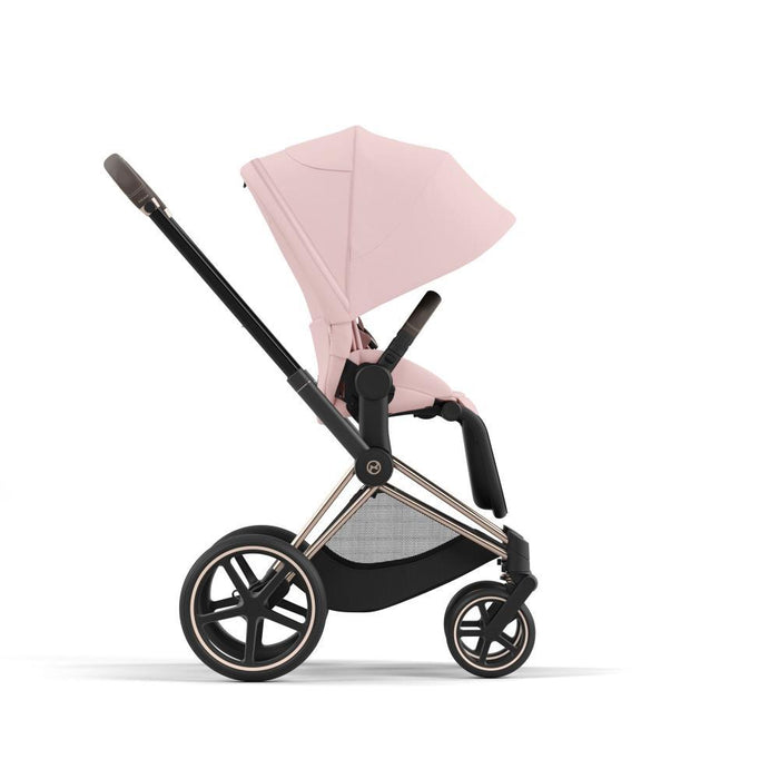 Pack Cybex Platinum Priam Chassis e Assento Rosegold + Tecidos Peach Pink + Cloud T Plus i-Size 45-87cm Peach Pink + Base Isofix T