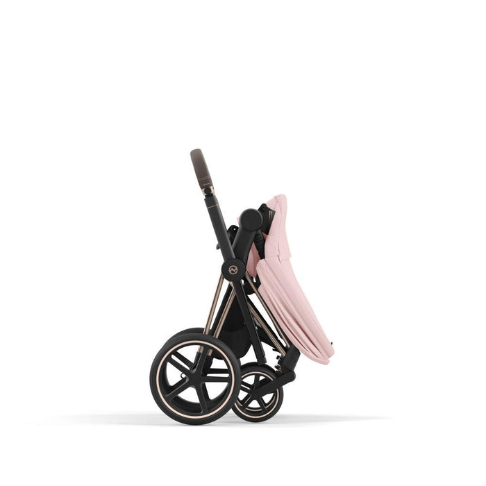 Pack Cybex Platinum Priam Chassis e Assento Rosegold + Tecidos Peach Pink + Cloud T Plus i-Size 45-87cm Peach Pink + Base Isofix T