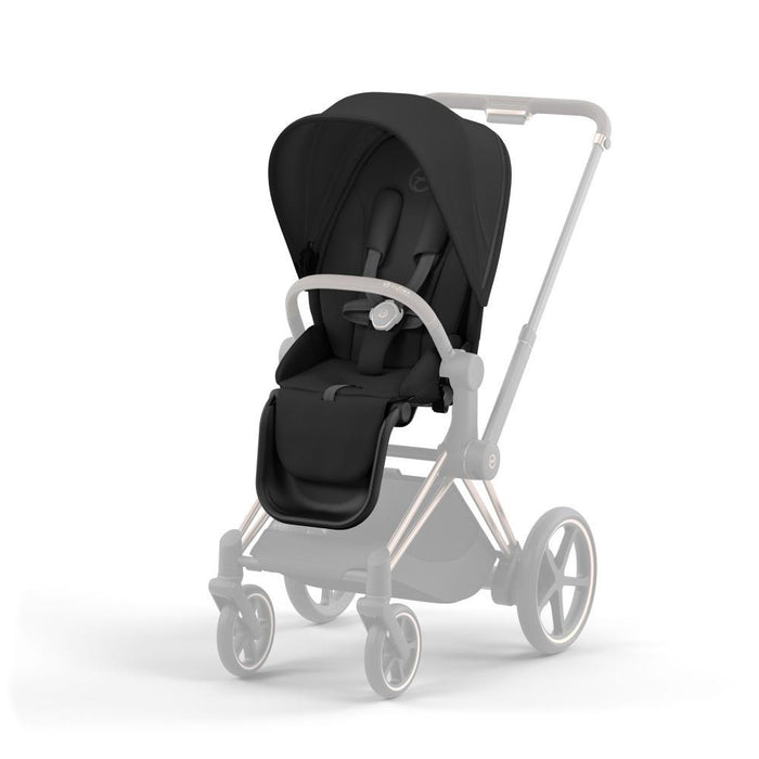 Pack Cybex Platinum e-Priam Chassis e Assento Rosegold + Tecidos Sepia Black + Cloud T Plus i-Size 45-87cm Sepia Black + Base Isofix T