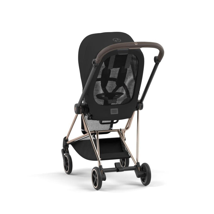 Pack Cybex Platinum Mios Chassis e Assento Rosegold + Tecidos Sepia Black + Cloud T Plus i-Size 45-87cm Sepia Black + Base Isofix T