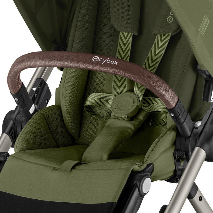 Pack Cybex Gazelle S TPE Moss Green + Alcofa Gazelle S Moss Green + Cloud G i-Size Plus Moon Black 40-87 cm + Adaptadores