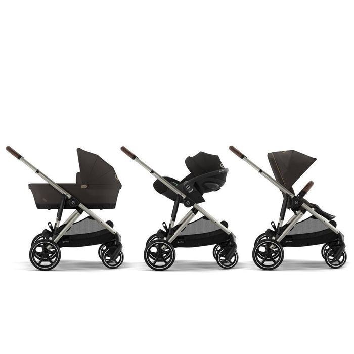 Pack Cybex Gazelle S TPE Chocolate Brown + Cloud G i-Size Plus Almond Beige 40-87 cm + Adaptadores + Base Isofix G i-Size