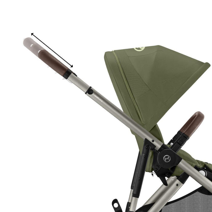 Pack Cybex Gazelle S TPE Moss Green + Cloud G i-Size Plus Moon Black 40-87 cm + Adaptadores + Base Isofix G i-Size