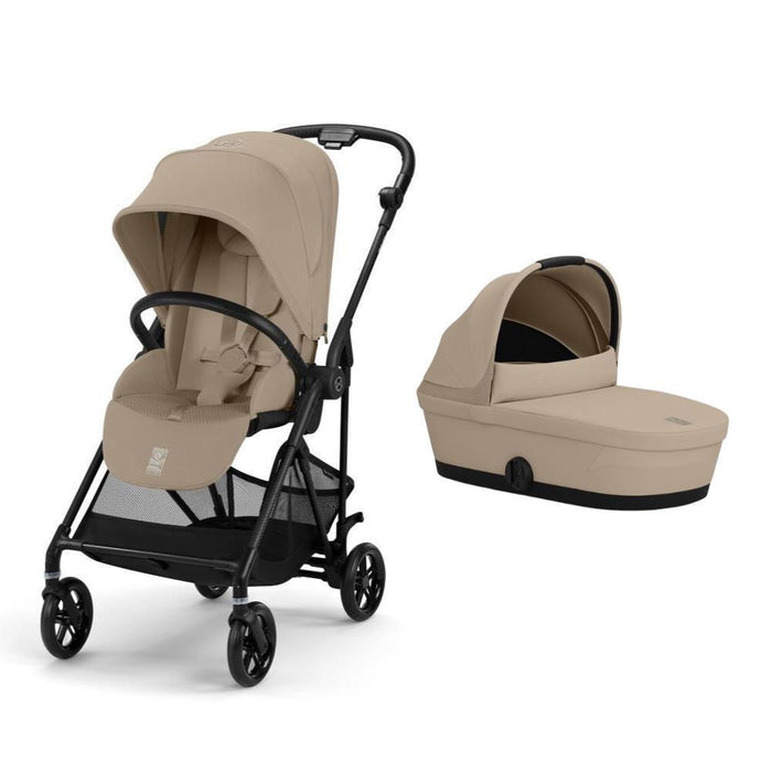 Pack Cybex Melio Carbon + Alcofa Melio Almond Beige