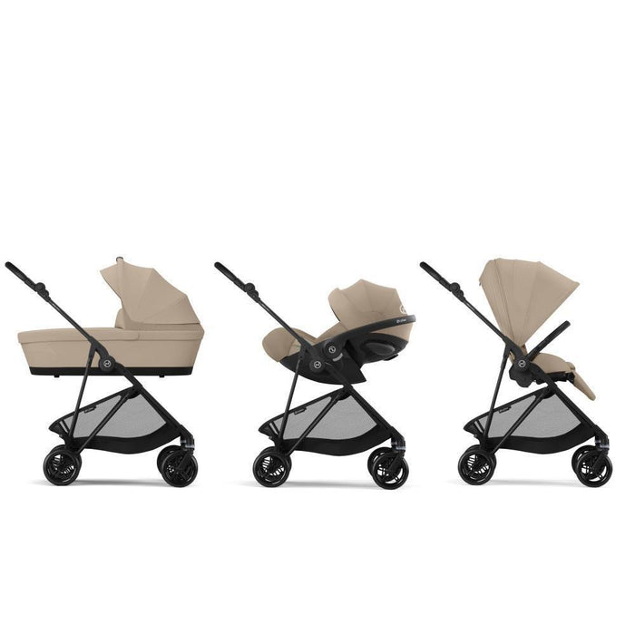 Pack Cybex Melio Carbon + Alcofa Melio Almond Beige