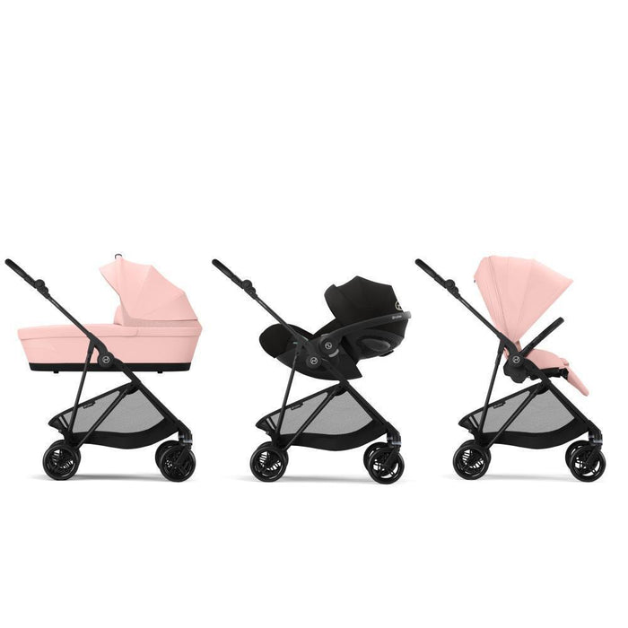 Pack Cybex Melio Carbon + Alcofa Melio Candy Pink