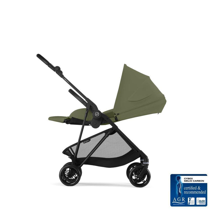 Pack Cybex Melio Carbon + Alcofa Melio Moss Green