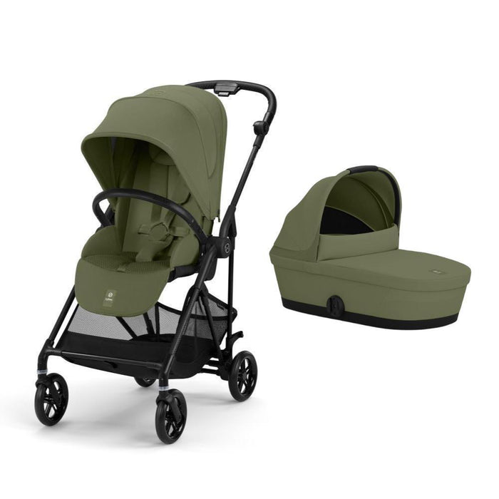 Pack Cybex Melio Carbon + Alcofa Melio Moss Green