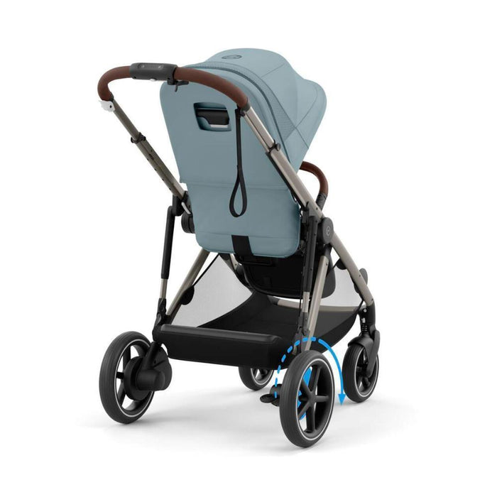 Pack Cybex e-Gazelle S TPE Stormy Blue + Cloud G i-Size Plus Stormy Blue 40-87 cm + Adaptadores + Base Isofix G i-Size