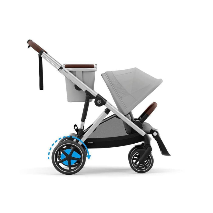 Pack Cybex e-Gazelle S SLV Stone Grey + Cloud G i-Size Plus Stone Grey 40-87 cm + Adaptadores + Base Isofix G i-Size