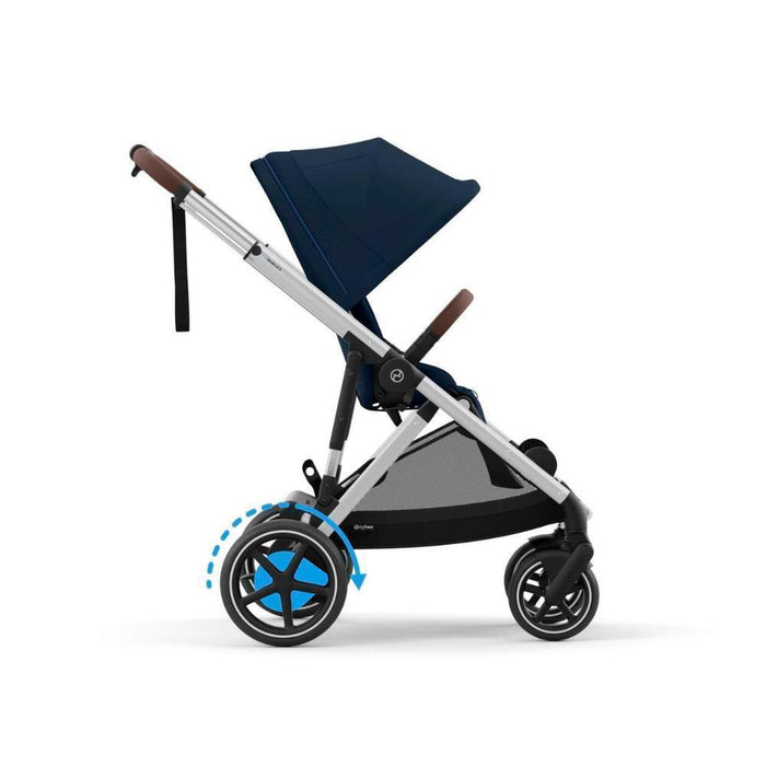 Pack Cybex e-Gazelle S SLV Ocean Blue + Cloud G i-Size Plus Ocean Blue 40-87 cm + Adaptadores + Base Isofix G i-Size