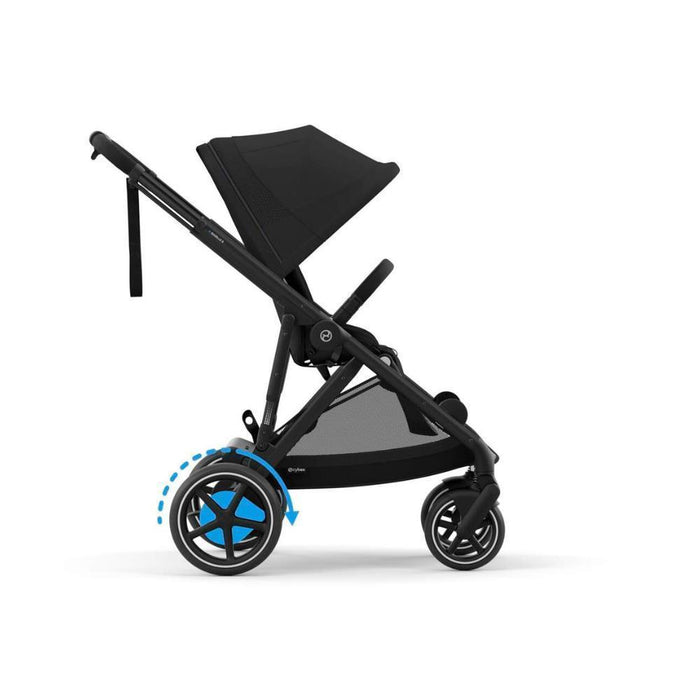Pack Cybex e-Gazelle S BLK Moon Black + Cloud G i-Size Plus Moon Black 40-87 cm + Adaptadores + Base Isofix G i-Size