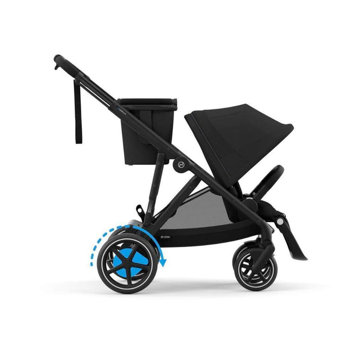 Pack Cybex e-Gazelle S BLK Moon Black + Cloud G i-Size Plus Moon Black 40-87 cm + Adaptadores + Base Isofix G i-Size
