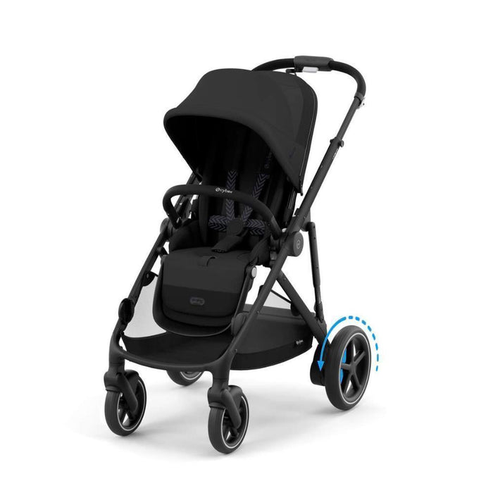 Pack Cybex e-Gazelle S BLK Moon Black + Cloud G i-Size Plus Moon Black 40-87 cm + Adaptadores + Base Isofix G i-Size